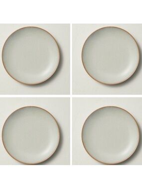 Hearth & Hand Set Of 4 Light Green Stoneware Appetizer Plates Spring 2024 NEW